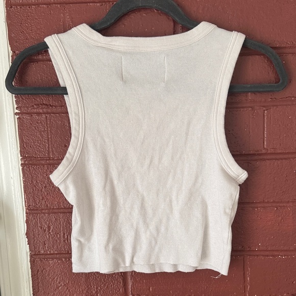 Land Rover Vintage Classic White Crop Tank Top - Picture 3 of 3